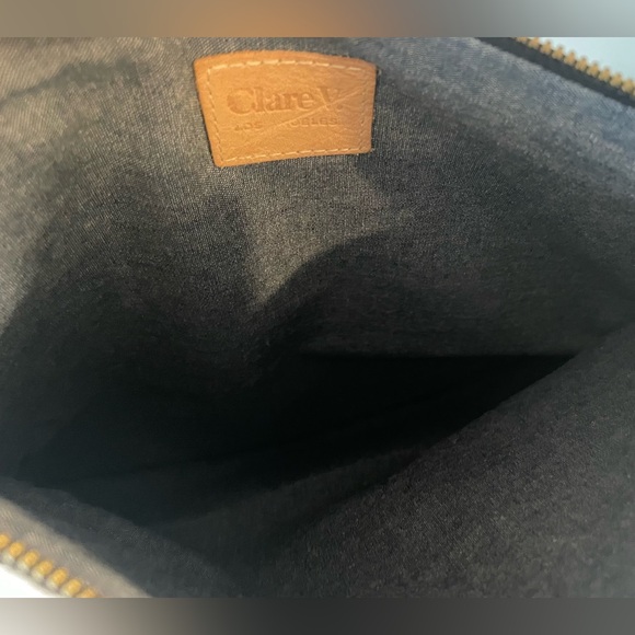 CLARE V LEOPARD PRINT, HAIR-ON FOLD OVER CLUTCH BAG - Picture 7 of 8